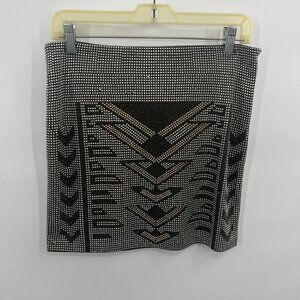 Aina Be Studded Pattern Mini Skirt Size Medium NWT